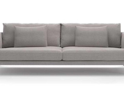 Two-seater Luxury Gray Sofa Textile Furniture Living room Sofas Couen Modern